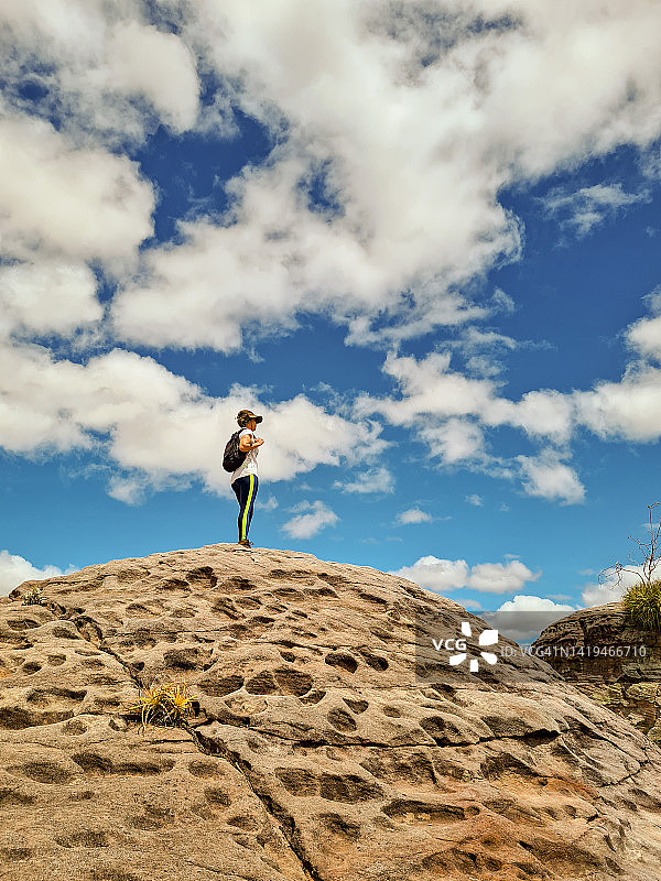 巴西东北部卡皮瓦拉山脉的自然旅游图片素材