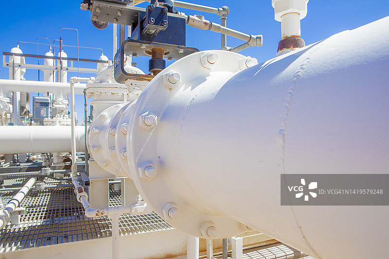 西德克萨斯州的油罐农场图片素材