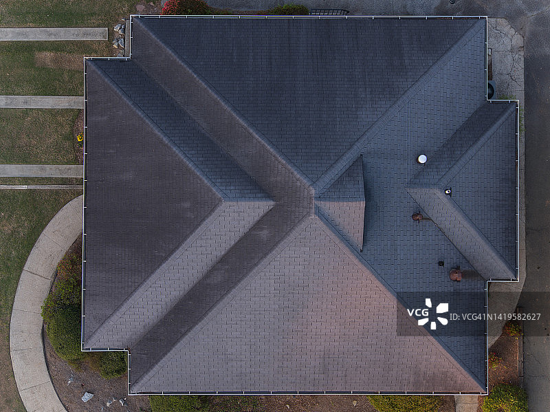 佐治亚州斯通山房屋的屋顶图片素材