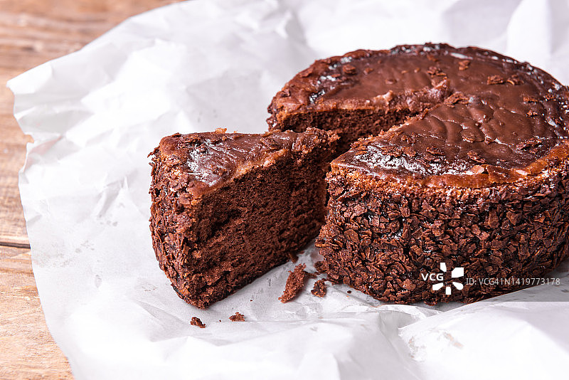 巧克力芝士蛋糕图片素材