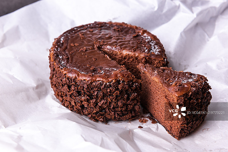 巧克力芝士蛋糕图片素材