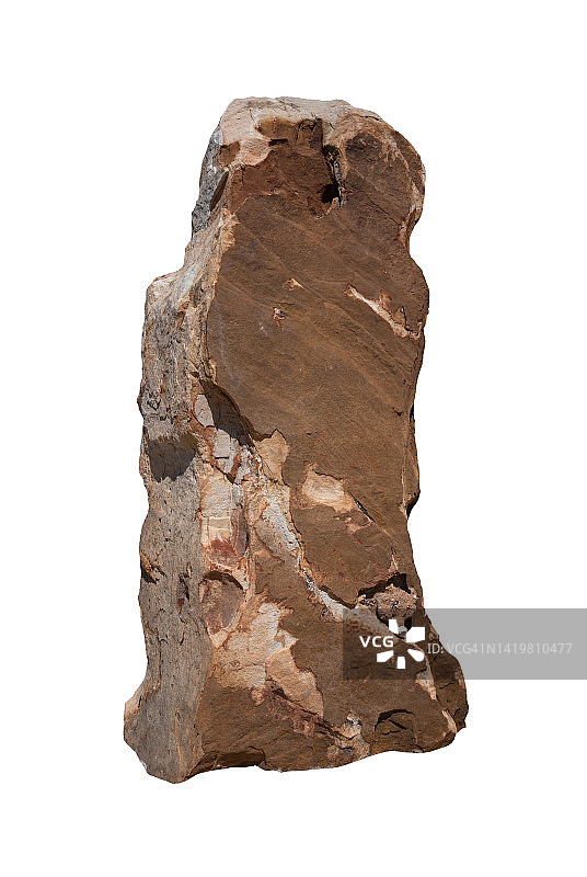 白色背景上的天然石材图片素材