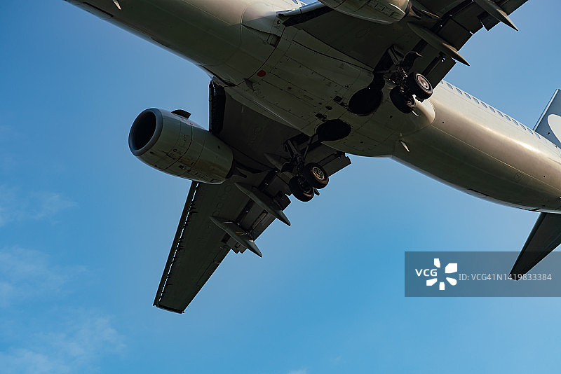 空客飞机局部特写图片素材