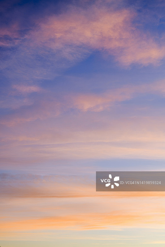 Cloudscape日落时图片素材