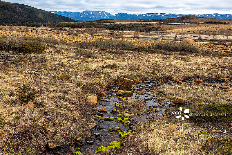 加拿大纽芬兰格罗斯莫讷国家公园桌地步道景观图片素材