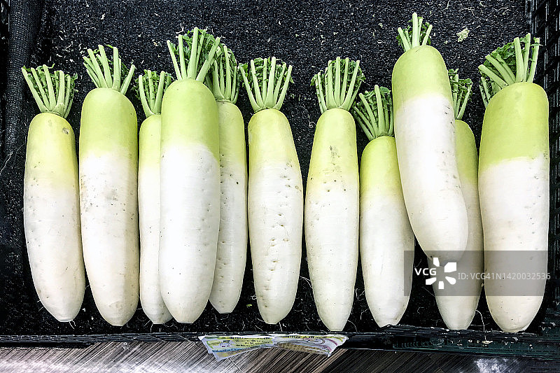 市场上的白萝卜图片素材