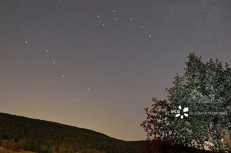 法国汝拉的星夜图片素材