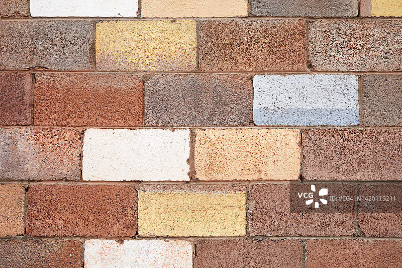 煤渣砖墙特写图片素材