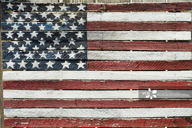 彩绘美式乡村旗帜图片素材