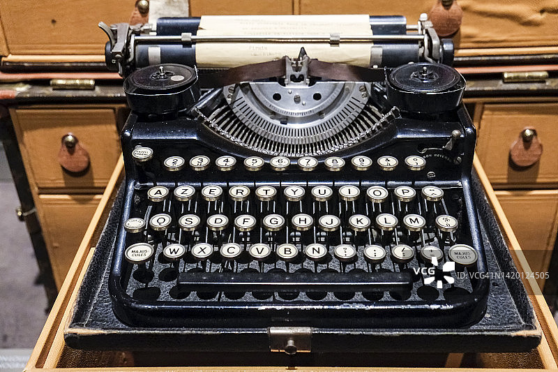 老式打字机图片素材