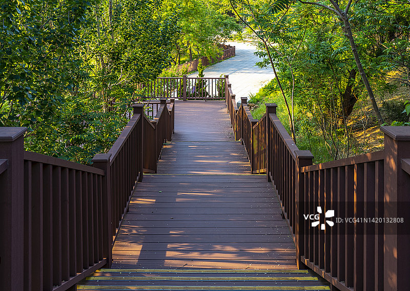 向下的木制楼梯图片素材