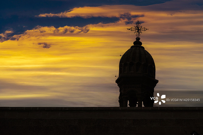 马尔丁米迪亚特的莫尔霍比尔莫尔阿布罗霍姆修道院图片素材