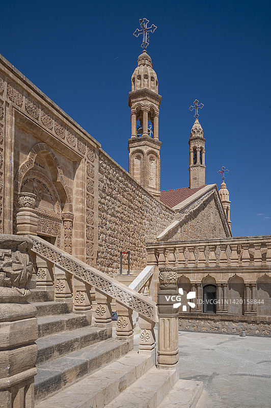 马尔丁米迪亚特的莫尔·加布里埃尔修道院图片素材
