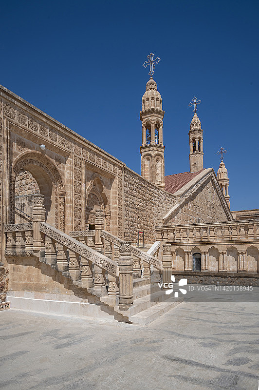 马尔丁米迪亚特的莫尔·加布里埃尔修道院图片素材