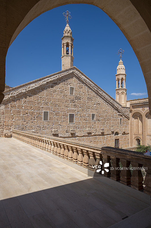 马尔丁米迪亚特的莫尔·加布里埃尔修道院图片素材