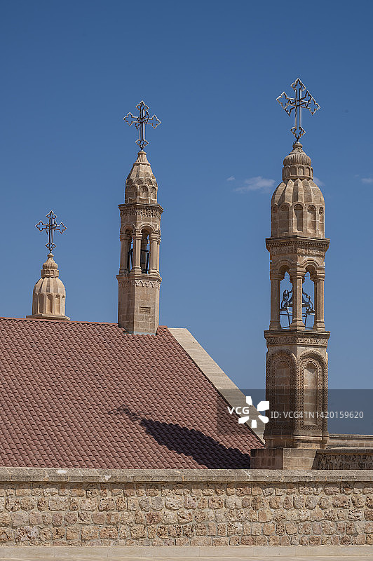 马尔丁米迪亚特的莫尔·加布里埃尔修道院图片素材