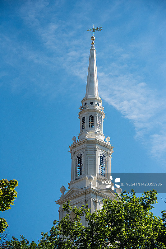 普罗维登斯第一浸信会教堂，罗德岛图片素材