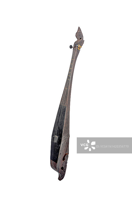 卡罗部落的传统弦乐器Kulcapi - 北苏门答腊图片素材