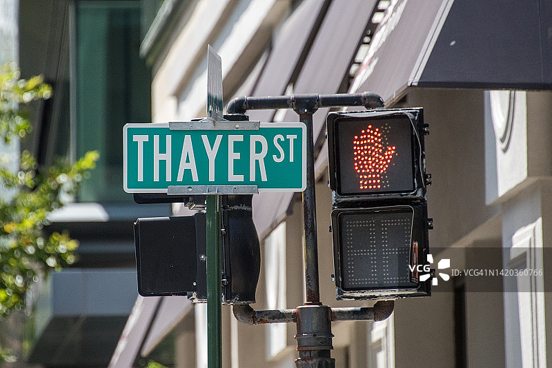 Thayer街标志图片素材