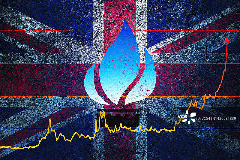 英国天然气价格上涨图片素材