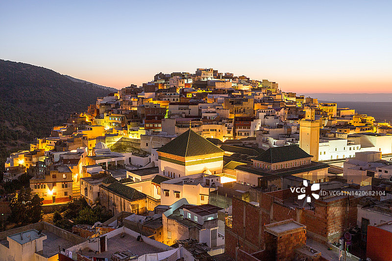 穆莱·伊德里斯，中阿特拉斯山脉，摩洛哥图片素材