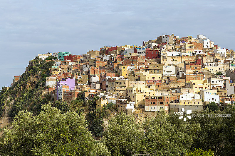穆莱·伊德里斯，中阿特拉斯山脉，摩洛哥图片素材