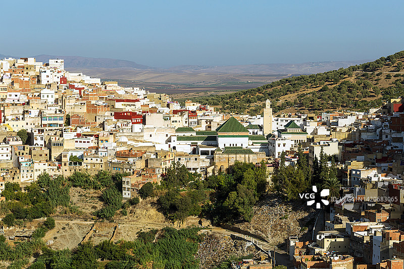 穆莱·伊德里斯，中阿特拉斯山脉，摩洛哥图片素材