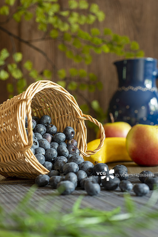篮子里的蓝莓装饰图片素材