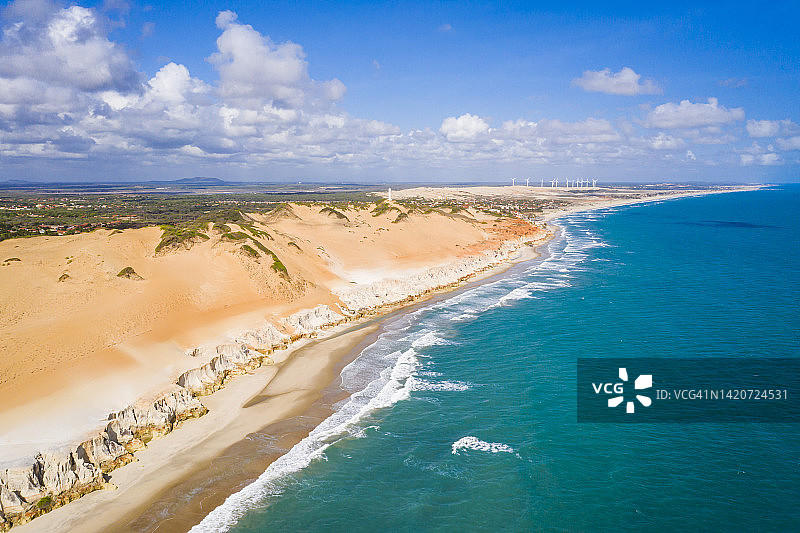 巴西塞阿拉州莫罗布兰科海滩图片素材