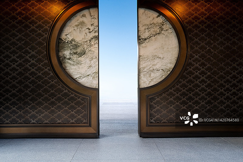 打开的门图片素材