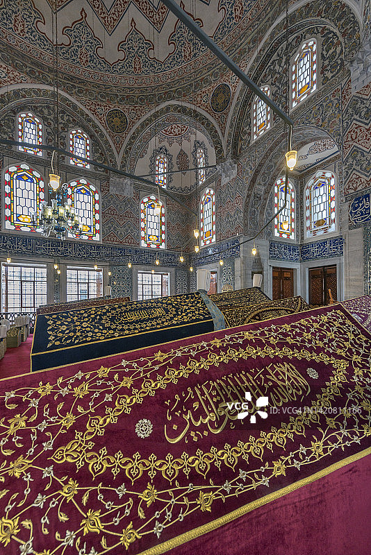 土耳其伊斯坦布尔法蒂赫区奥斯曼苏丹艾哈迈德一世陵墓图片素材