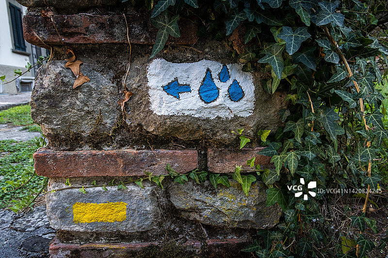 意大利托斯卡纳卢卡省利马河谷的巴尼迪卢卡图片素材