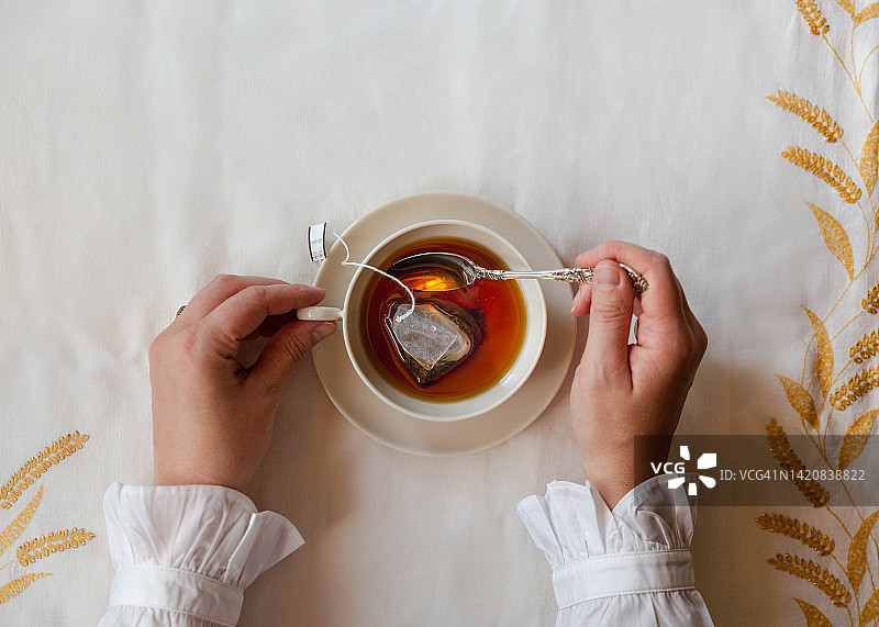 静谧的下午茶时光图片素材