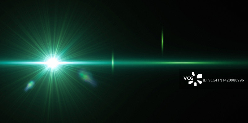 闪光灯和镜头光晕图片素材