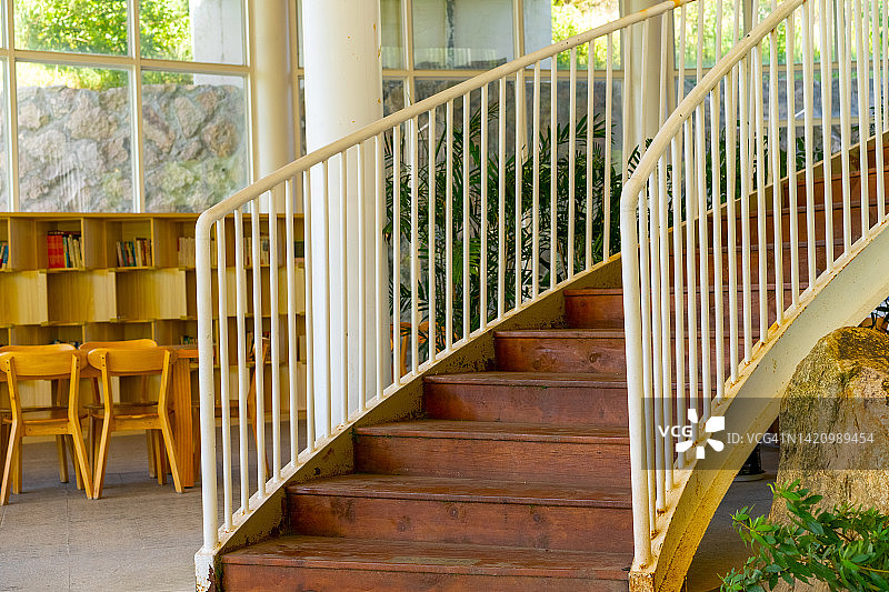 室内螺旋楼梯图片素材