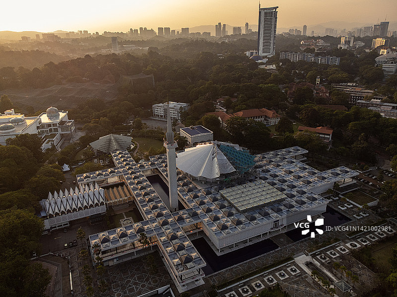 马来西亚吉隆坡国家清真寺图片素材