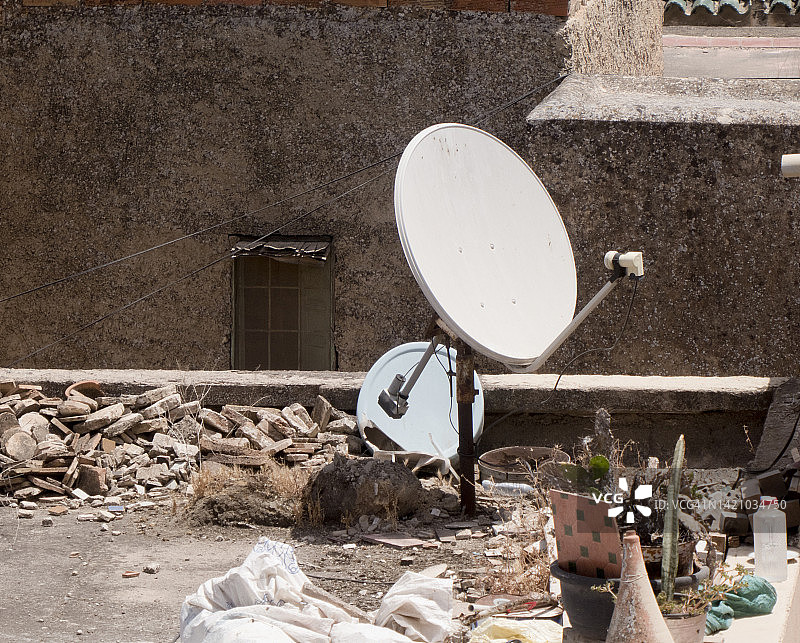 圆形电视天线碟图片素材