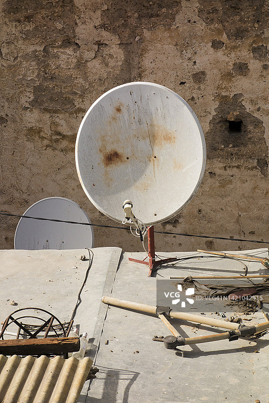 圆形电视天线碟图片素材
