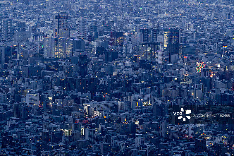 日本北海道札幌夜景图片素材