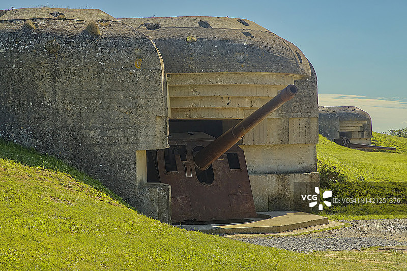 法国诺曼底 Longues-sur-Mer炮台图片素材