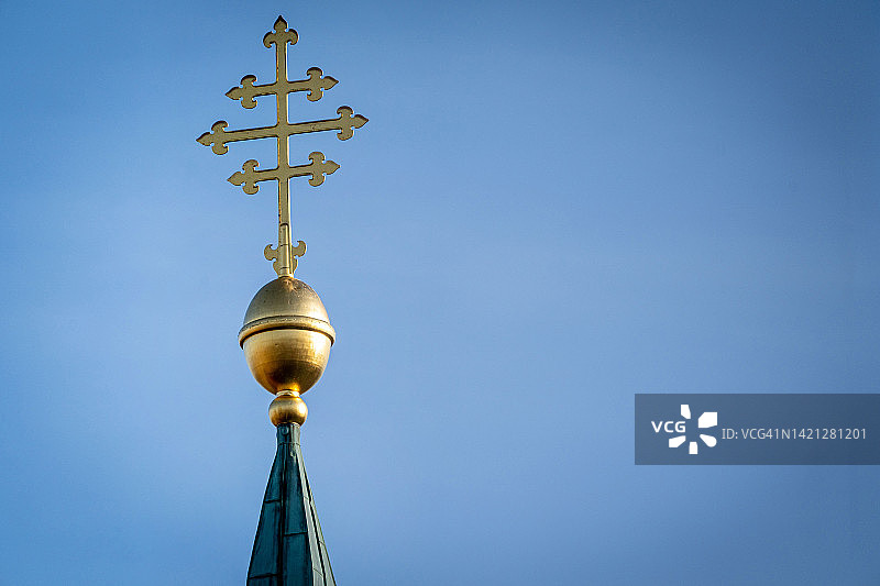 圣约翰教堂的十字架图片素材