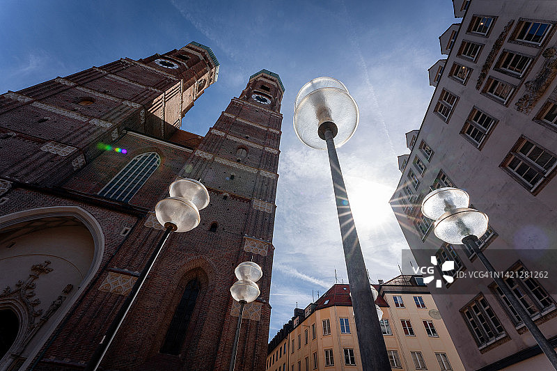 慕尼黑新市政厅底部景观图片素材