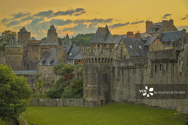 富热尔，布列塔尼，法国图片素材