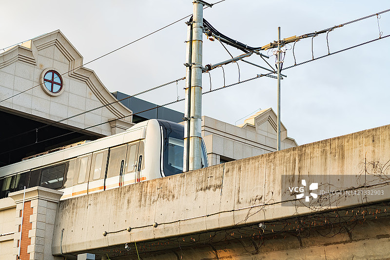 高架地铁线路图片素材