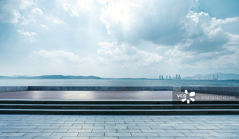 海边观景平台图片素材