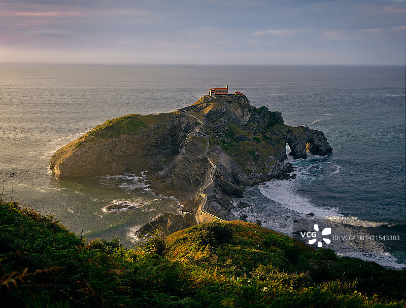 圣胡安-德加兹特鲁加特克斯图片素材