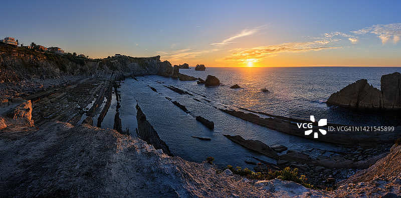 马贝拉海滩日出图片素材