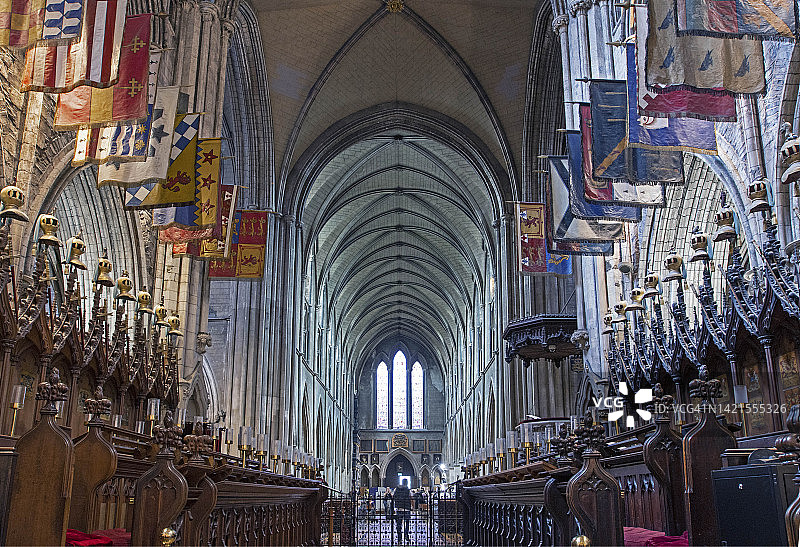 都柏林圣帕特里克大教堂内部图片素材