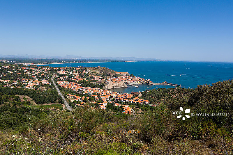 科利尤尔：法国南部的历史名村（韦尔梅耶海岸）图片素材