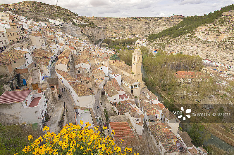 胡卡尔河畔阿尔卡拉，西班牙阿尔瓦塞特图片素材